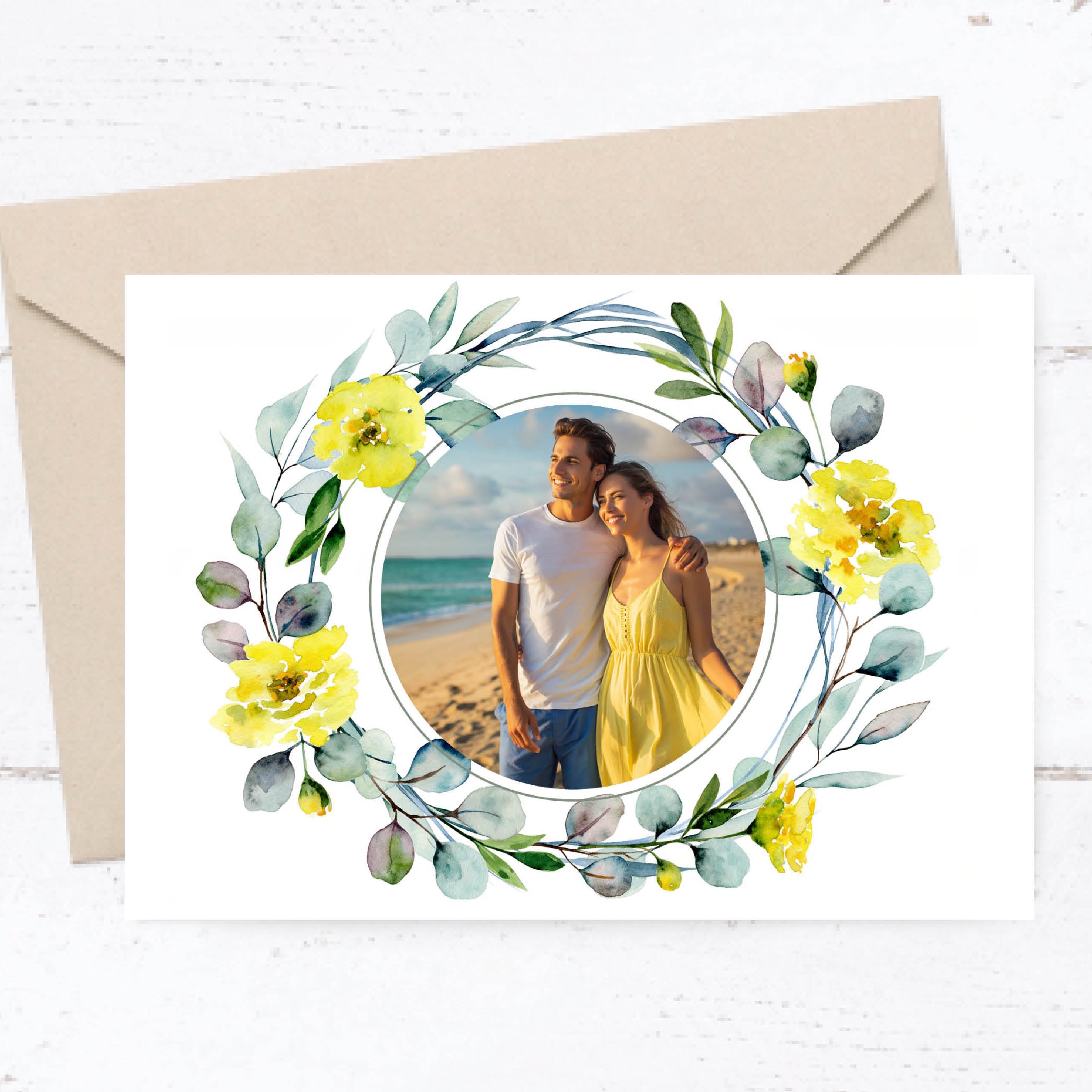 Einladung zur Hochzeit: Frühlingszauber mit Foto - Individuelle Einladung